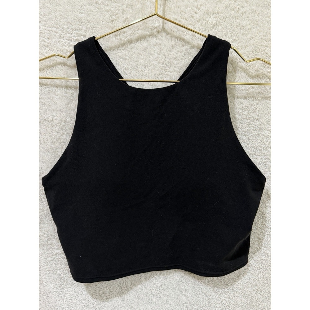 Athleta Conscious Crop Bra A-C Red Medium 446564 Powervita Yoga Removable Pads